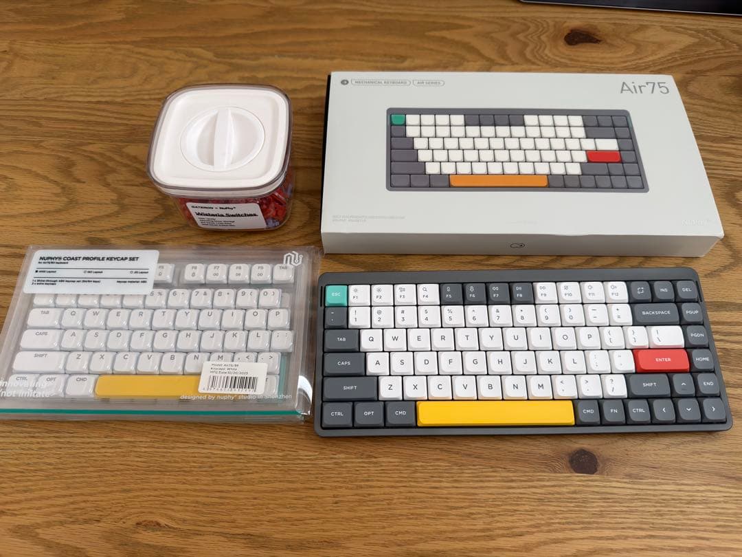 Nuphy Air75 V2 メカニカルキーボード本体 スイッチ2種類付き