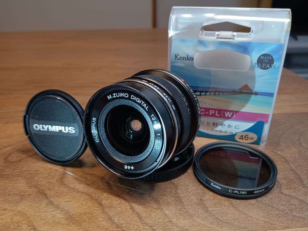【円偏光フィルター付】 OLYMPUS M.ZUIKO 12mm F2.0 ED