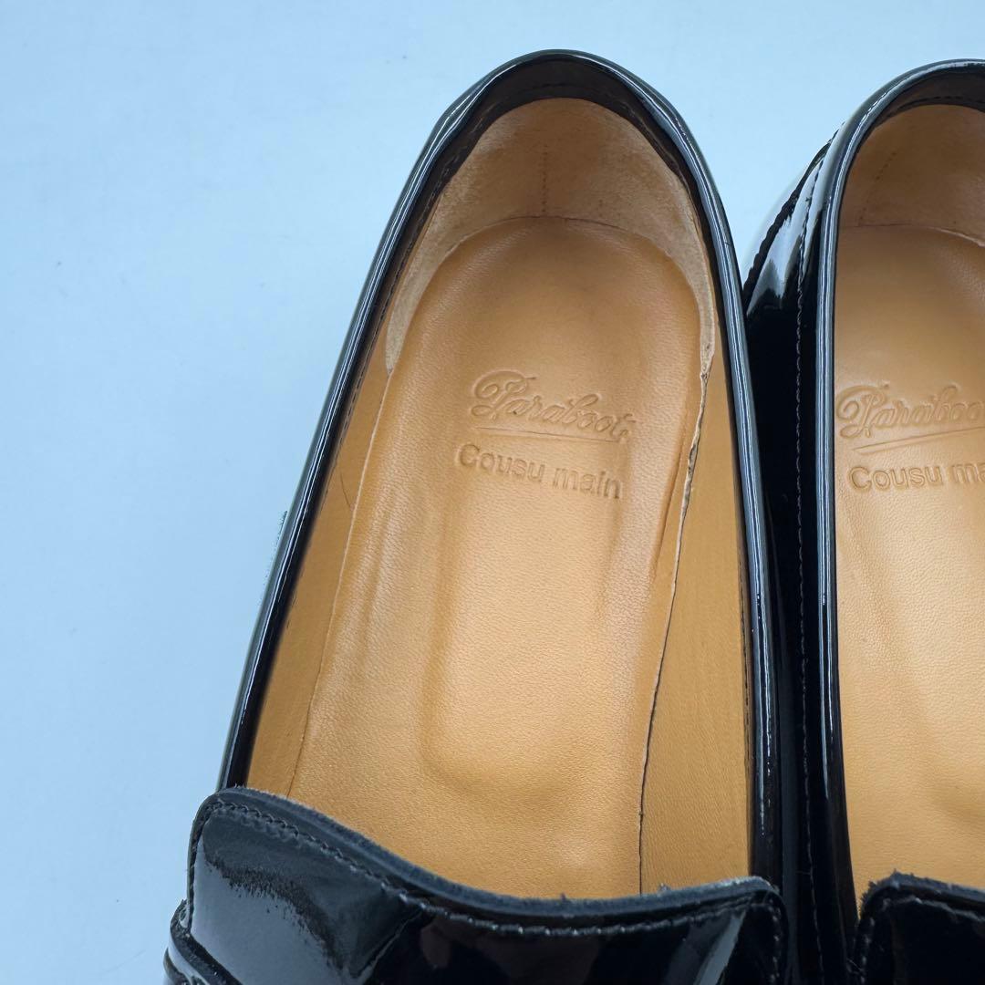 美品✨Paraboot ローファー　ブラック　エナメル　23cm