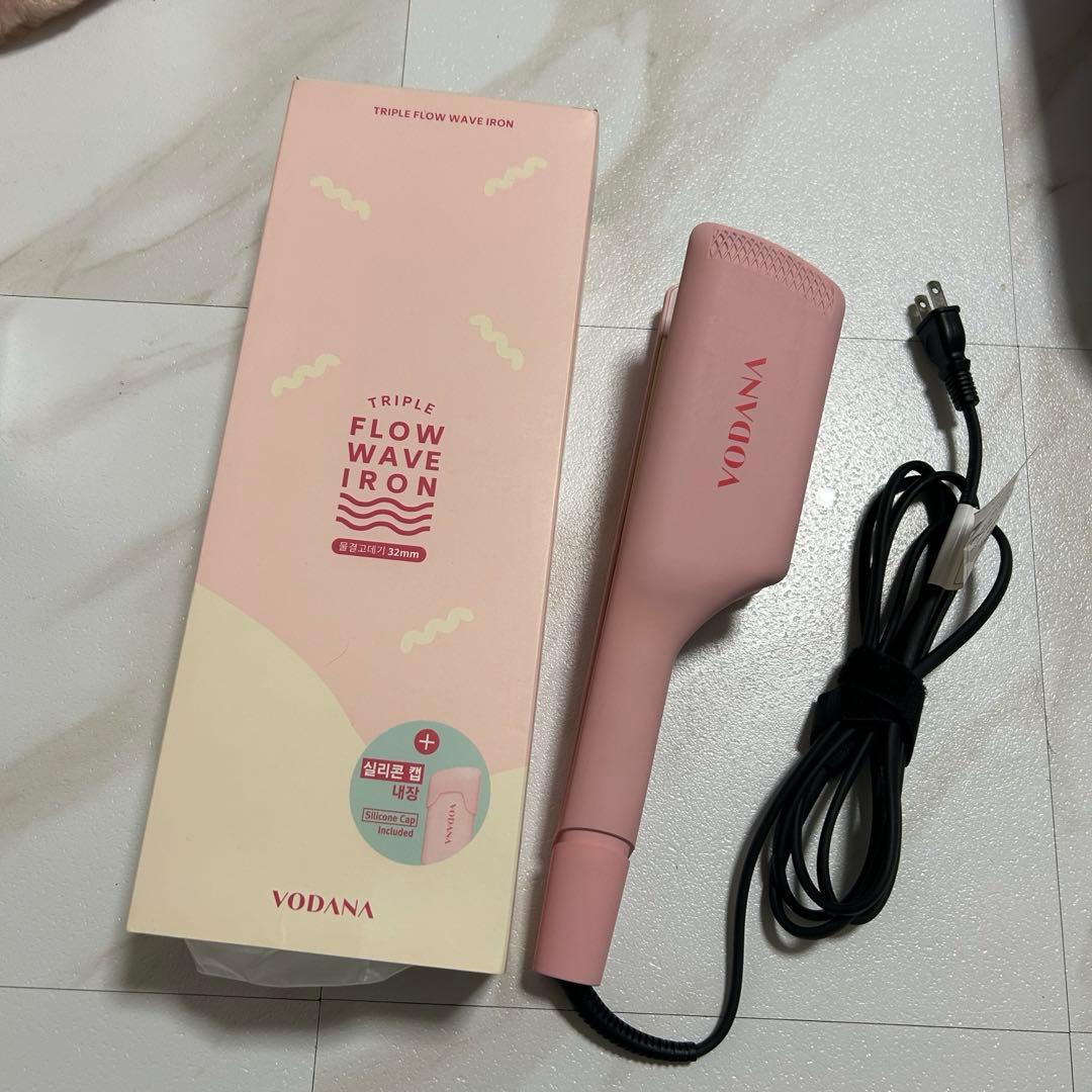VODANA トリプルフローヘアアイロン 32mm ピンクバニラ