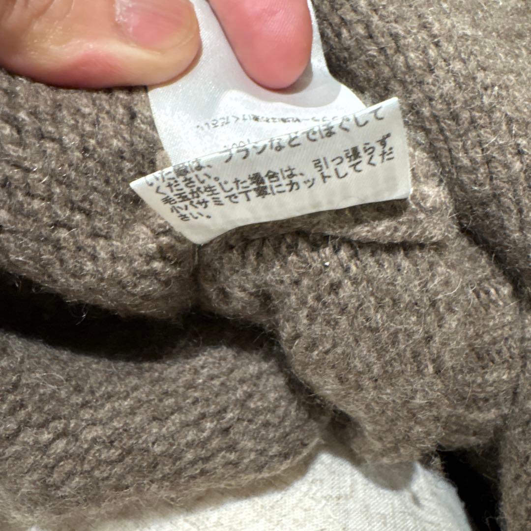 walenode ヤクニット ブラウンベージュ