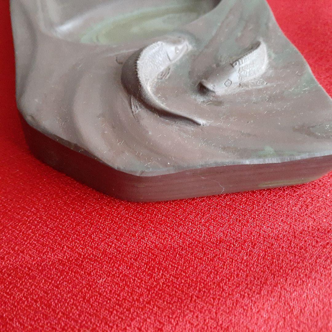 ❤️芸術の秋‼️韓国の硯　鯉の動きのあるやさしい彫刻が珍しいステキな硯