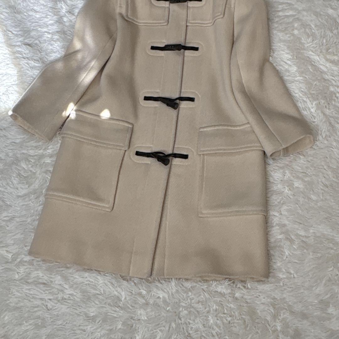 バーバリーロンドン ダッフルコート ヘリンボーン クリーム色