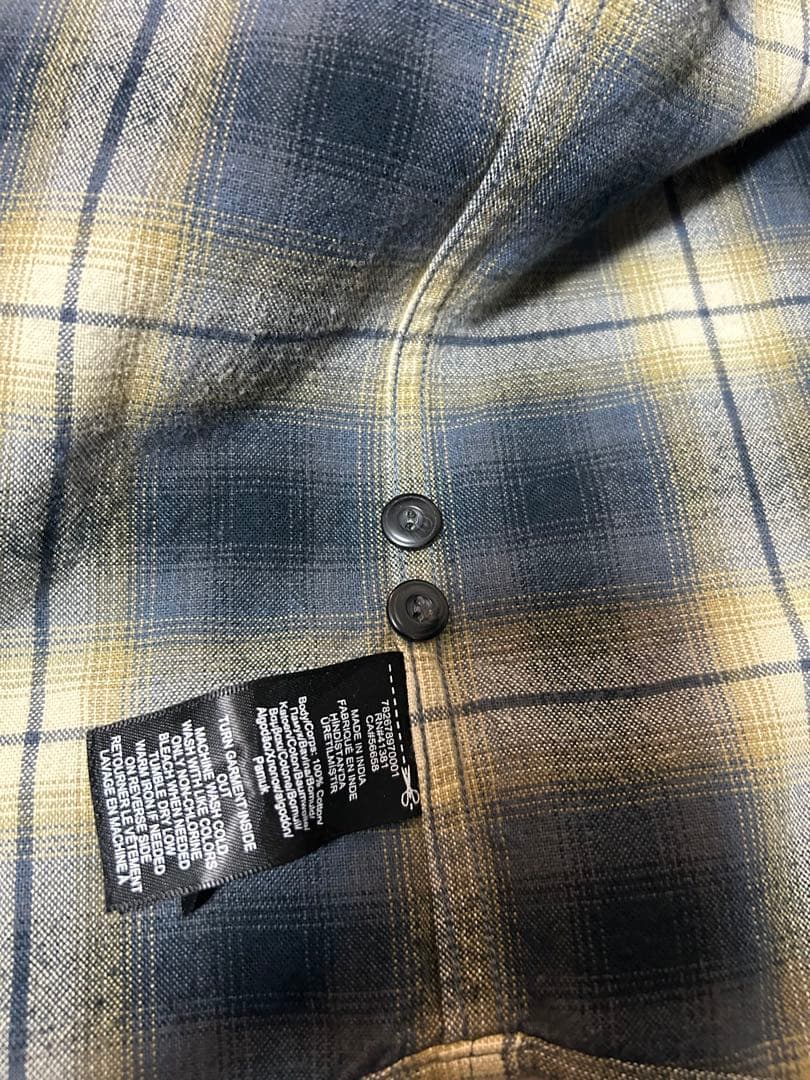 新品未使用　スーパーレア　RRL ダブルアールエル　シャドーオンブレ　シャツ