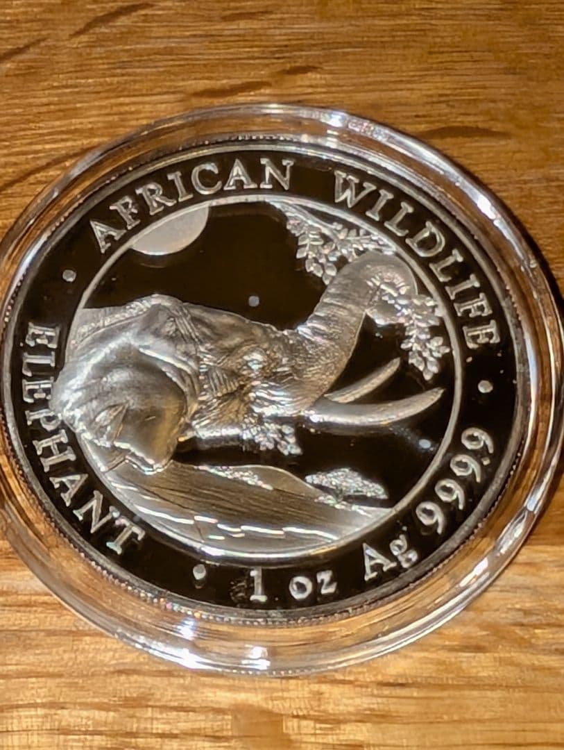 (保証書付)エレファント銀貨 2023年