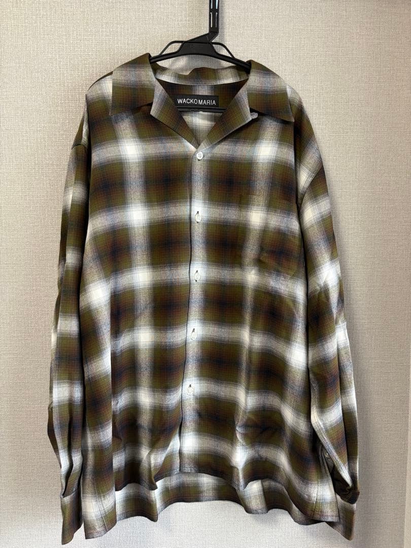25FW wacko maria オープンカラー オンブレシャツ L
