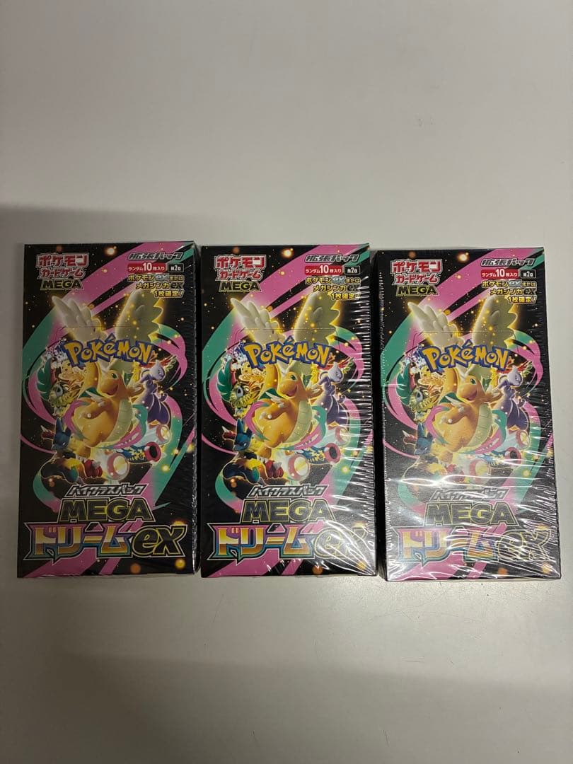 ポケモンカードゲーム MEGA ドリームex シュリンク付き3BOX