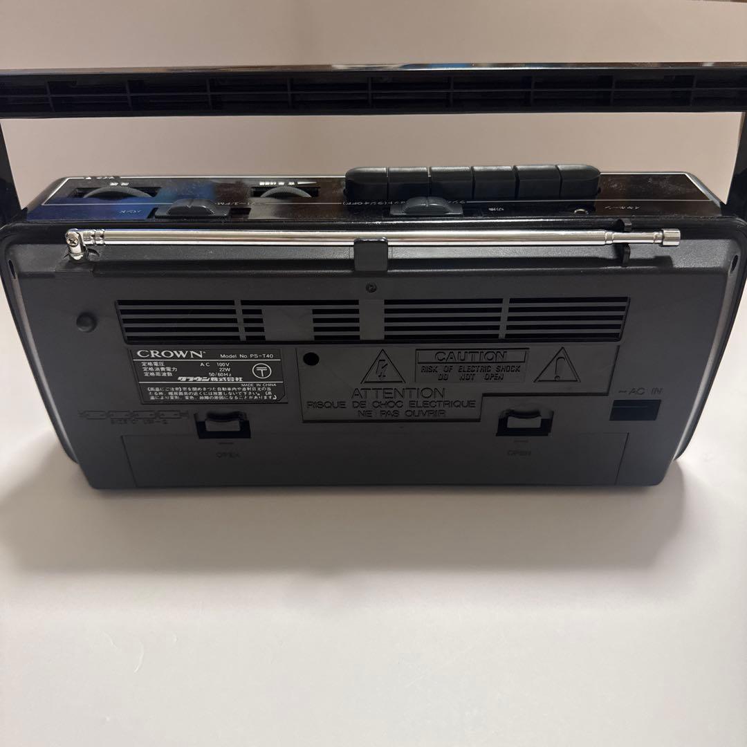 CROWN PS-T40 ラジオ・カセットレコーダー