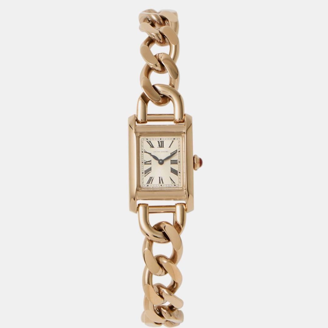 【UNITED ARROWS】スクエア チェーン 腕時計