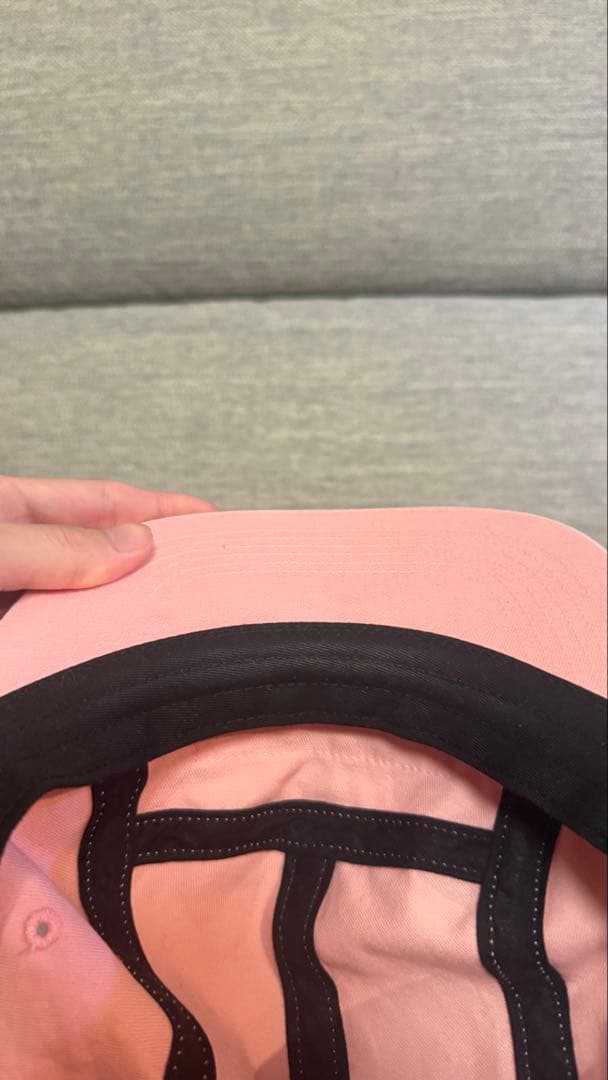 supreme boxロゴ　キャップ　ピンク