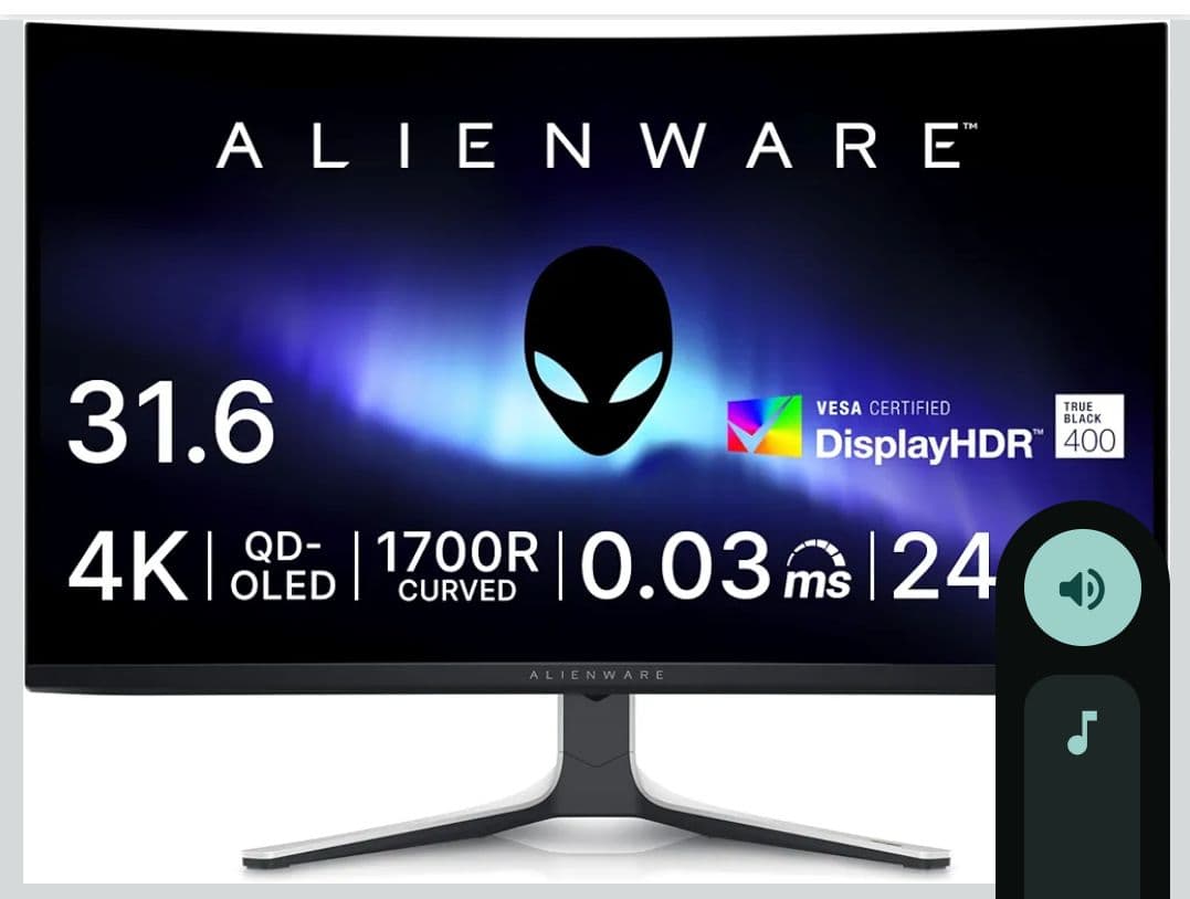 Alienware 31.6インチ 4K QD-OLED モニター
