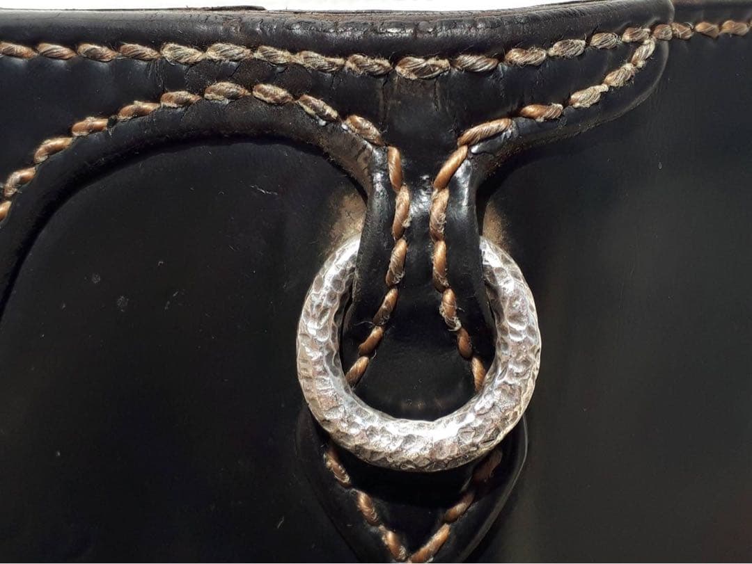 最終※フラットヘッド 最高級 コードバン レザー 925 コンチョ ウォレット