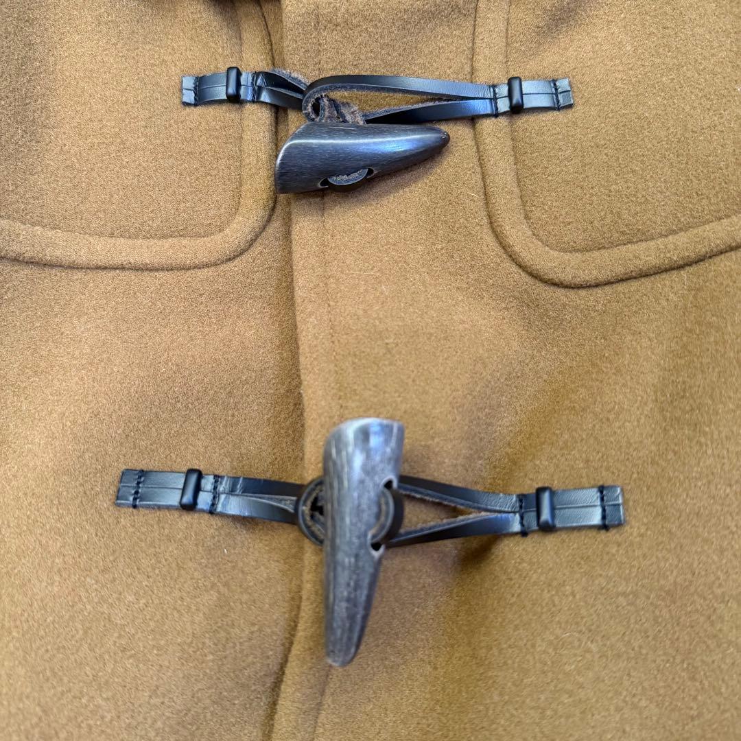 美品 MACPHEE メルトンウール ロング ダッフルコート キャメル