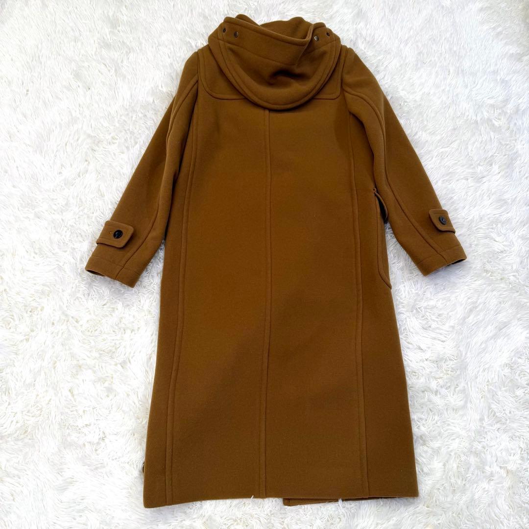美品 MACPHEE メルトンウール ロング ダッフルコート キャメル