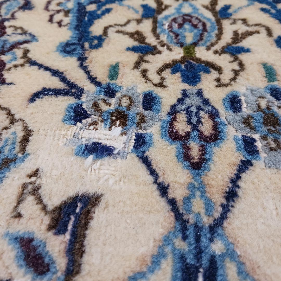 おはなY2602 ペルシャ絨毯 イラン ナイン産 ウール 手織り絨毯 大判