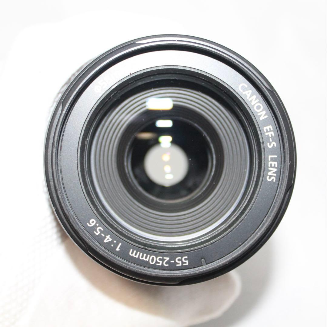 美品■Canon 望遠レンズ　EF-S55-250mm IS フィルターつき！