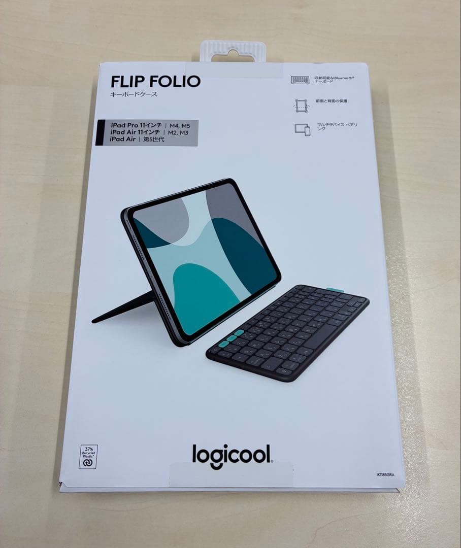 【美品ほぼ未使用♪】logicool Flip Folio ipad 11インチ
