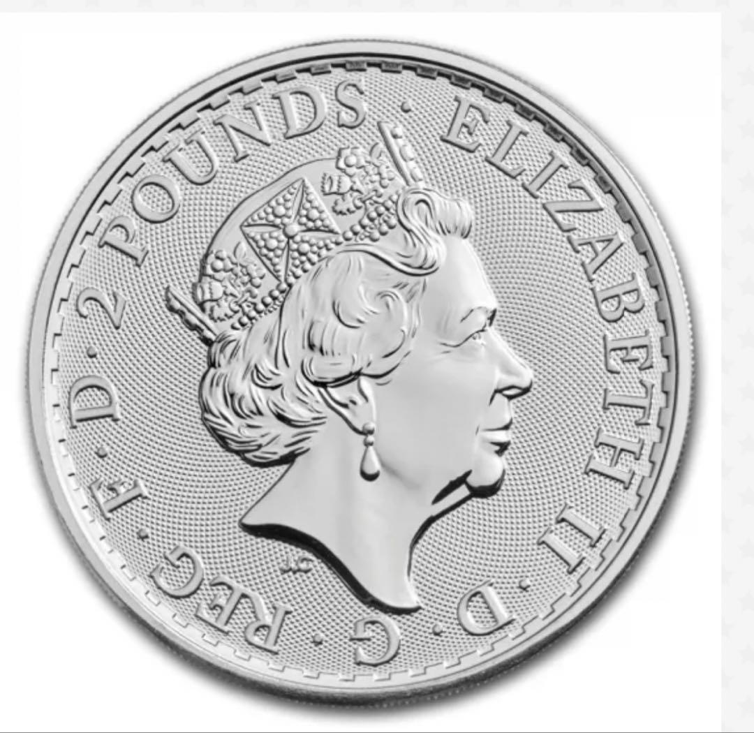 【新品】イギリス 2018 ブリタニア 2ポンド 1オンス1枚 ケース付き