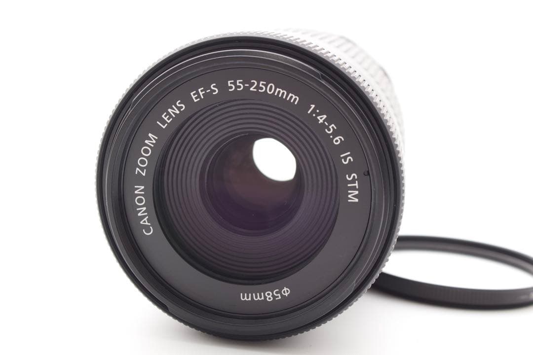 Canon 55-250mm F4-5.6 IS STM 人気望遠レンズ　美品