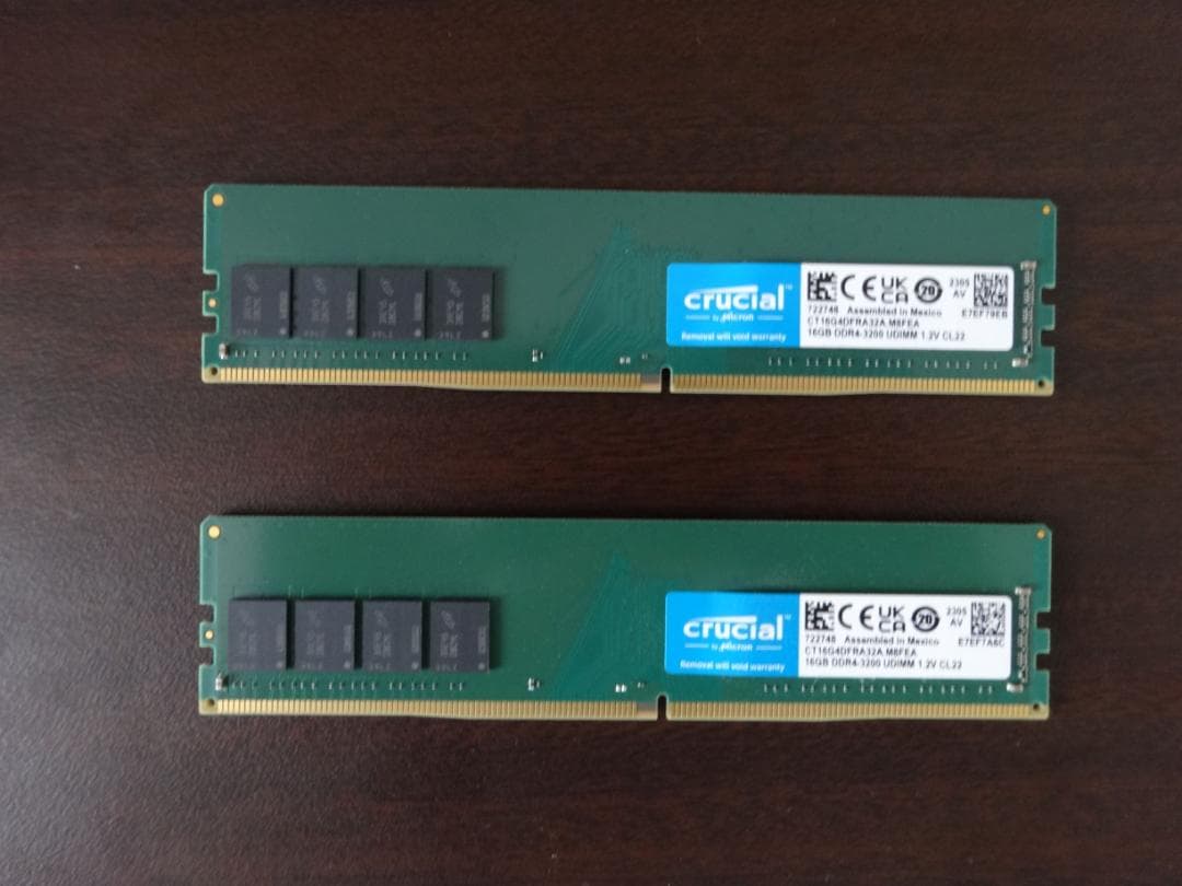 Crucial DDR4-3200 メモリ 16GB×2 32GB