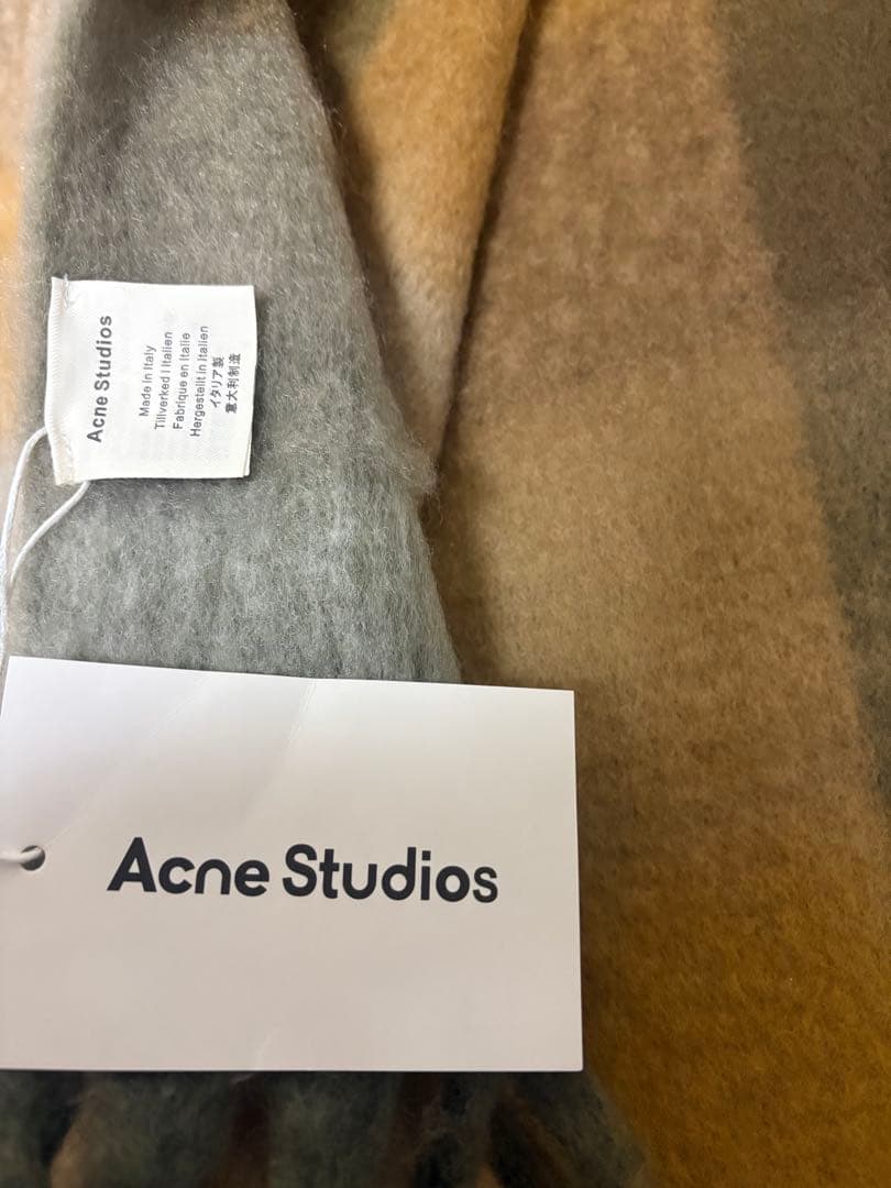 m*p様 Acne Studios モヘアチェックスカーフ　マフラー美品