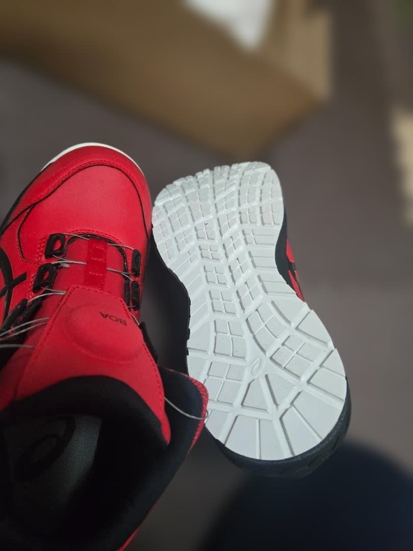 安全靴EGO 赤 ハイカットシューズ