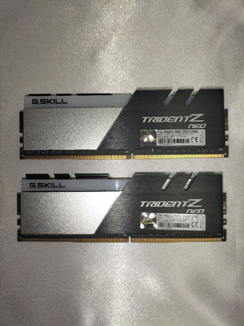 メモリー G.SKILL TRIDENT Z NEO DDR4 8GBx2 3600Mhz