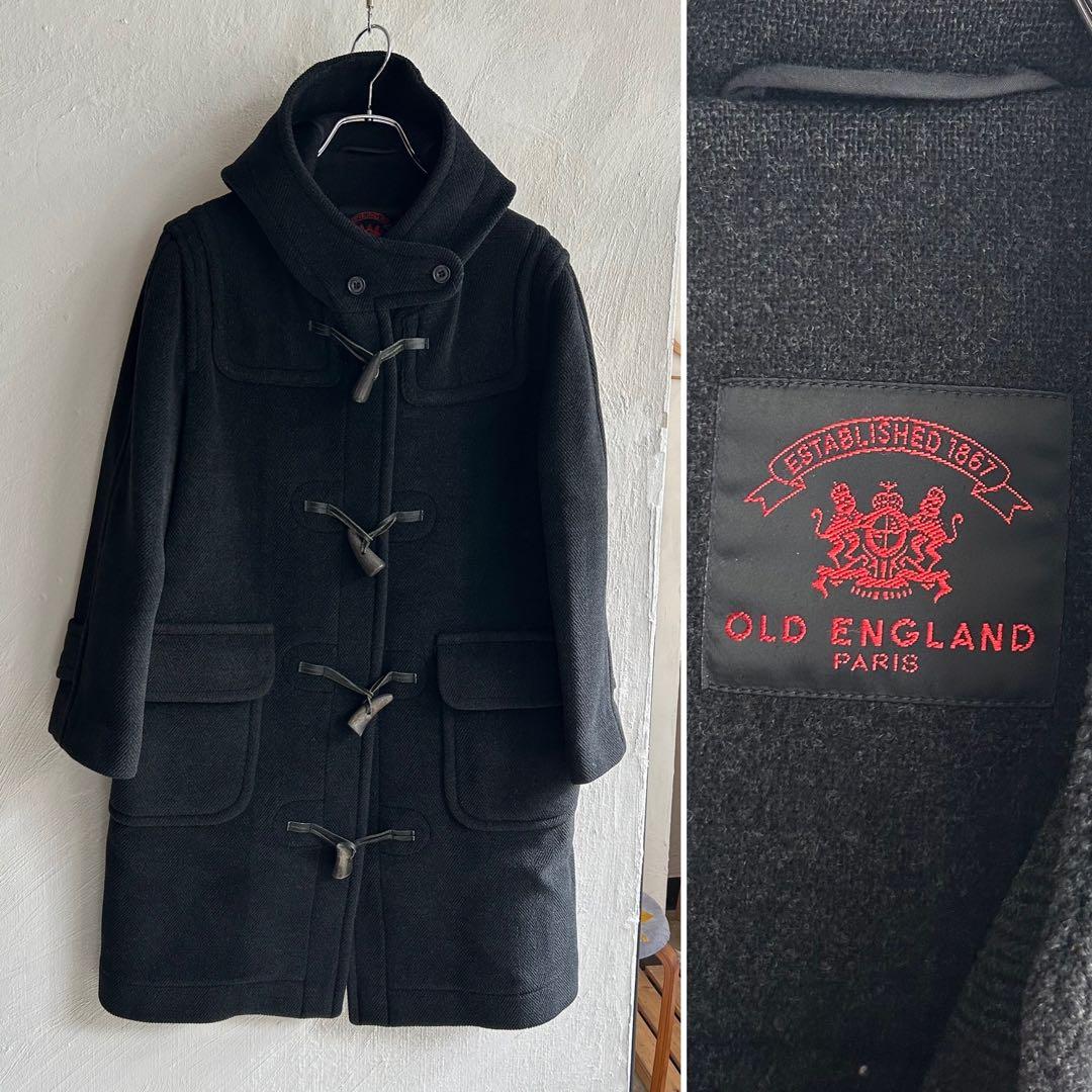 美品 イングランド製 OLD ENGLAND ヘリンボーン ダッフルコート