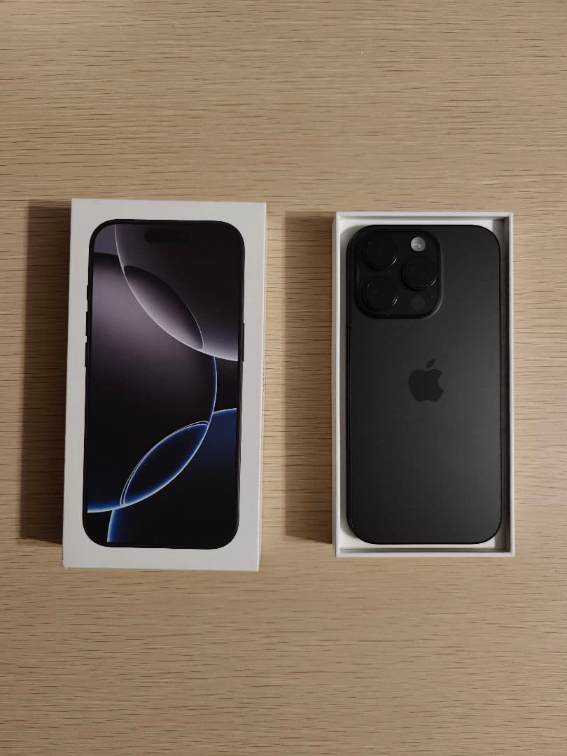【美品】iPhone16 pro / 128GB 90% ブラックチタニウム