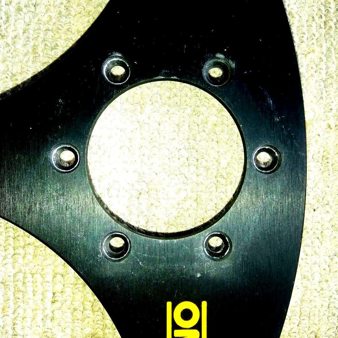 OMP ステアリング 黒 アルミ