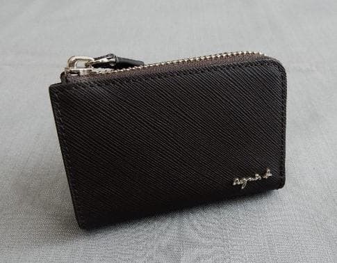 agnes b.カードミニ財布　L字ファスナーウォレット