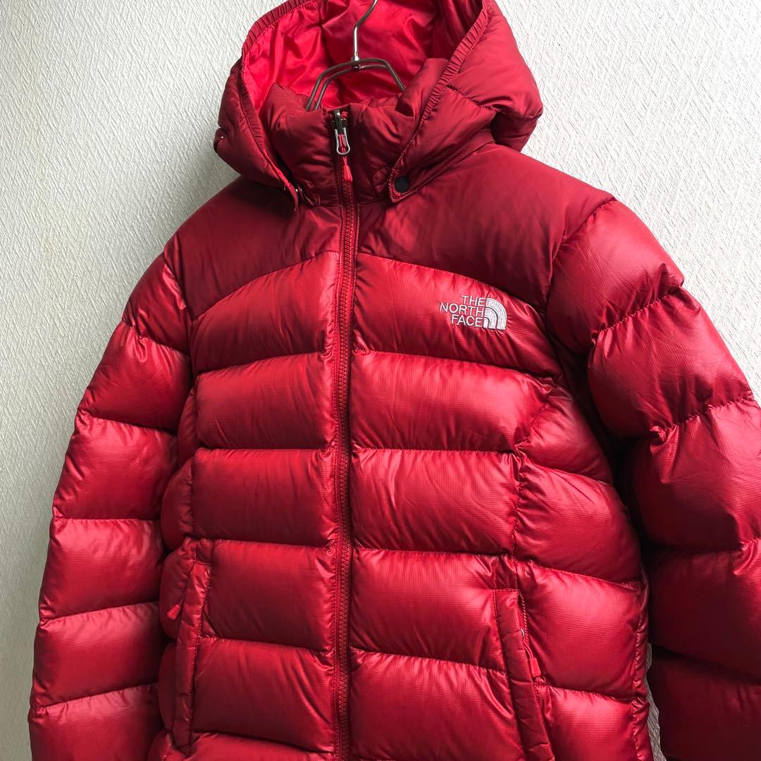 ノースフェイス ダウンジャケット ヌプシ2 レッド レディース