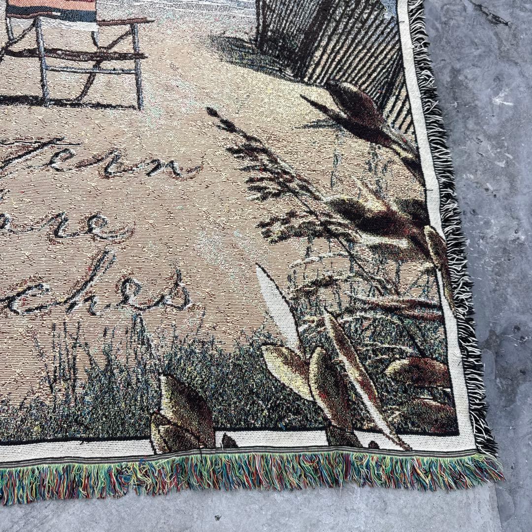 ビーチ　マルチカバー　ソファーカバー　ヴィンテージラグ　160x130