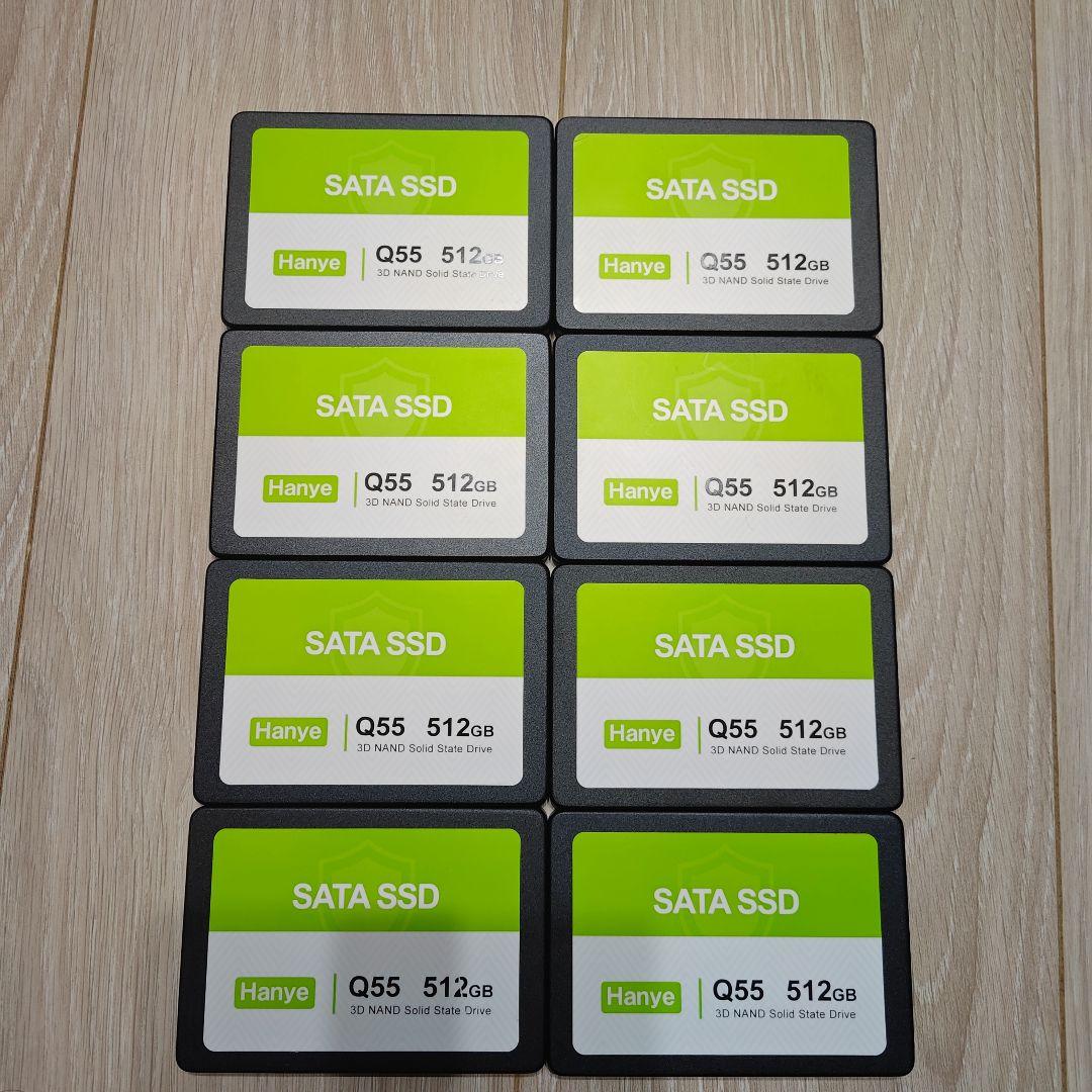 Hanye Q55 512GB SATA SSD 8枚セット