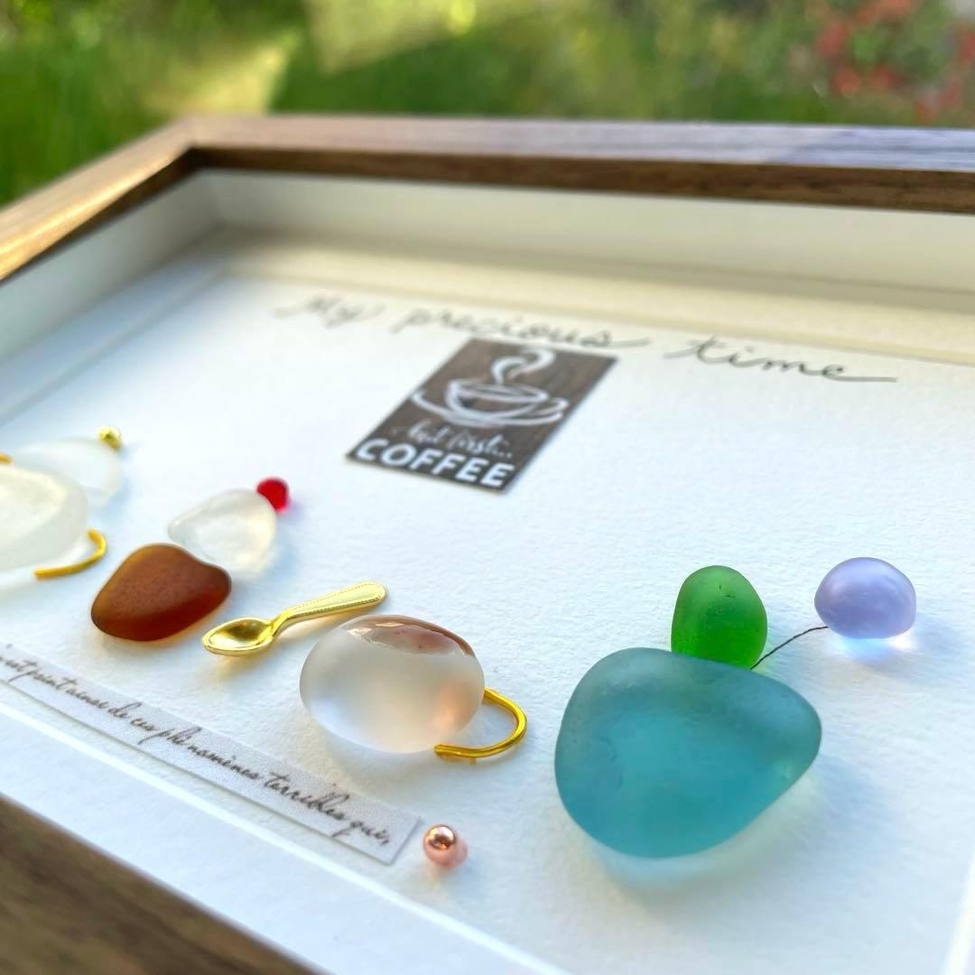 3点モリゾウ様♡ シーグラスアート