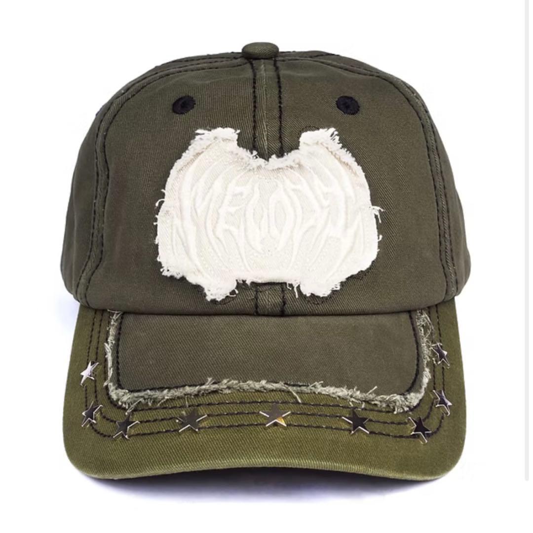 EC Melodi Faded Green Star Studded キャップ