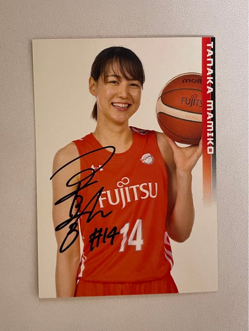 田中真美子 サインカード #14 富士通