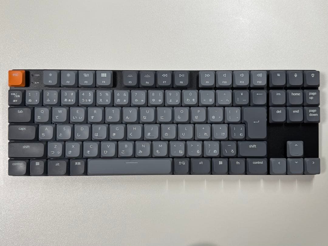 Keychron K1 Max（ロープロファイル、静音赤軸）