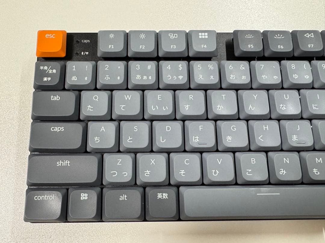 Keychron K1 Max（ロープロファイル、静音赤軸）