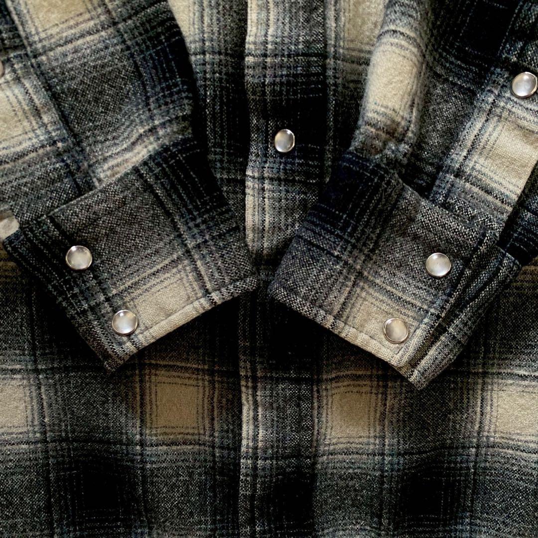 アポロクリード 　PENDLETON 90s シャドウチェック白　黒　XL