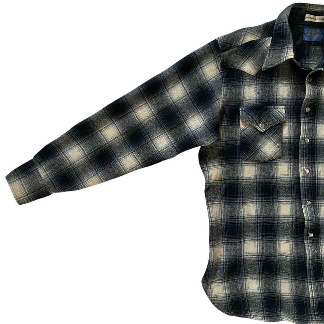 アポロクリード 　PENDLETON 90s シャドウチェック白　黒　XL