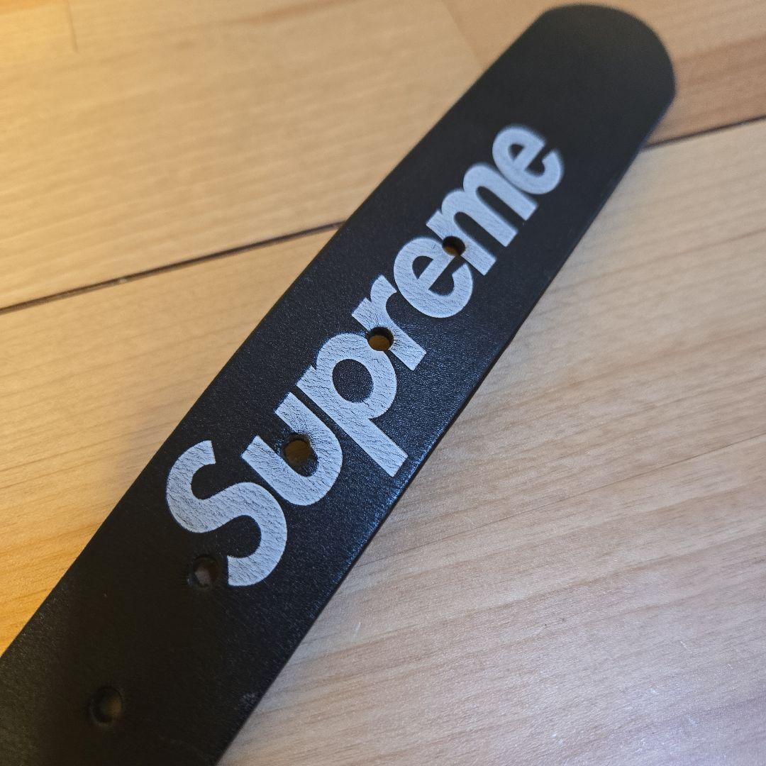 小物 Supreme Repeat Leather Belt BLACK S/M