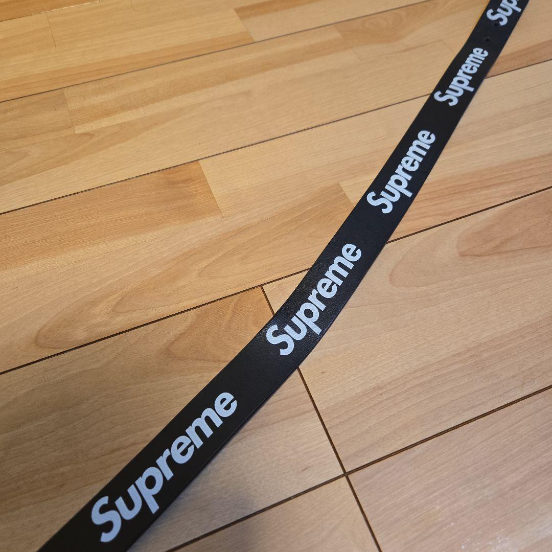 小物 Supreme Repeat Leather Belt BLACK S/M