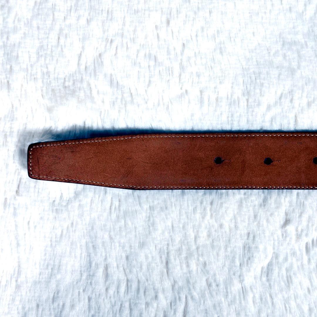 美品 DOLCE&GABBANA D&G 黒 金 ベルト レザー ドルガバ 本革