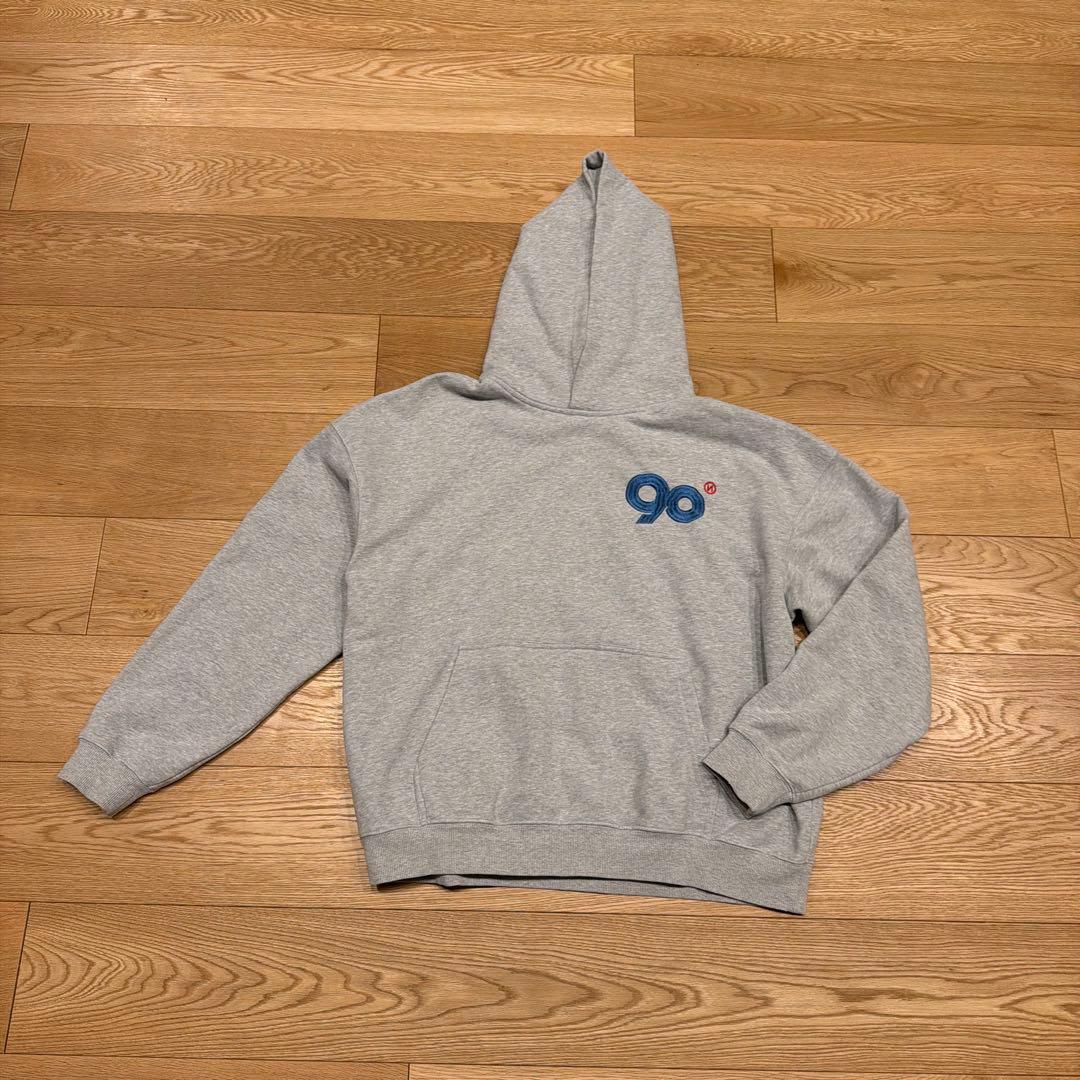 9090 グレー フード付きスウェットセット