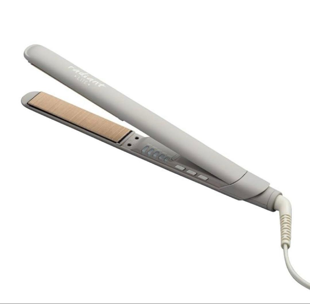 【新品同様】ラディアント　LITE　グレー　海外旅行可　ストレートアイロン　コテ