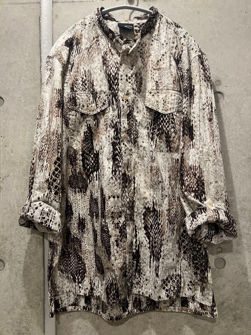 Just Cavalli パイソンプリント シャツ メンズ ジャストカヴァリ