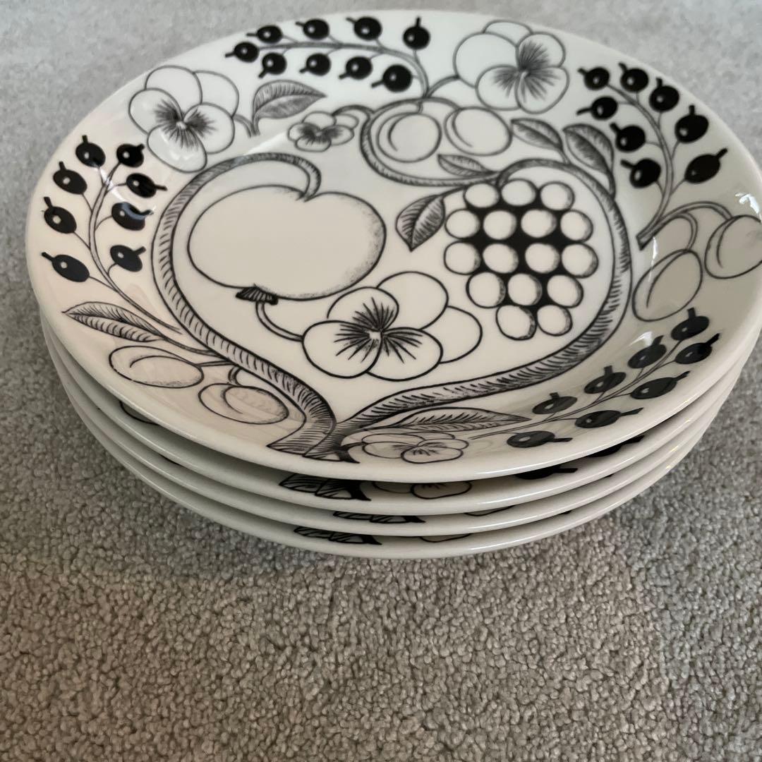 ARABIA Paratiisi 果物模様 陶磁器皿 4枚セット 21cm