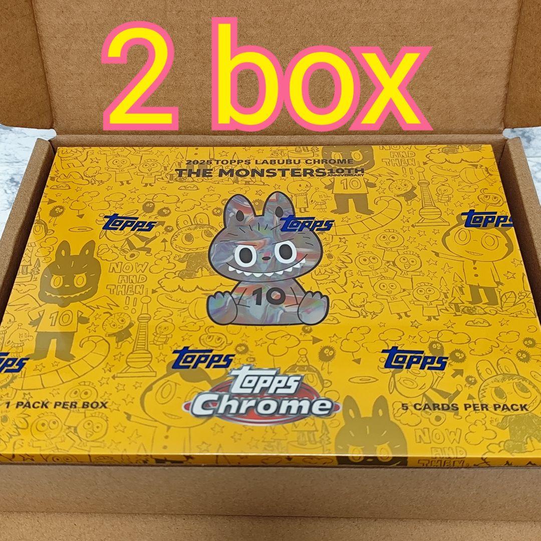 Topps Chrome 10周年記念ボックス　2BOX tops ラブブ