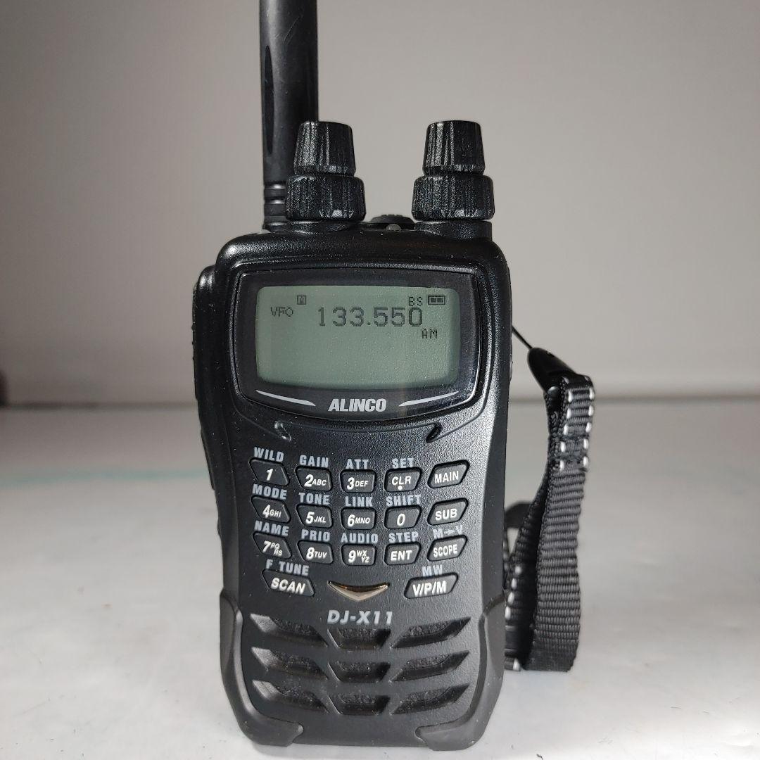 ALINCO 受信機 DJ-X11 動作品。 メーカーにてX11Aへの改造済品